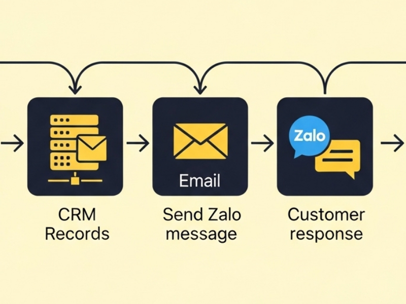 CRM tích hợp Zalo hoặc Email: 1 giải pháp - 2 kênh - 3 lợi ích vượt trội 4 CRM tích hợp Zalo hoặc Email
