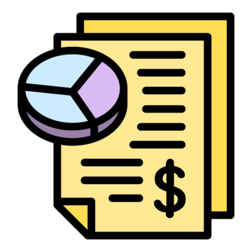 pngtree pie chart finance report icon png image 4983435
