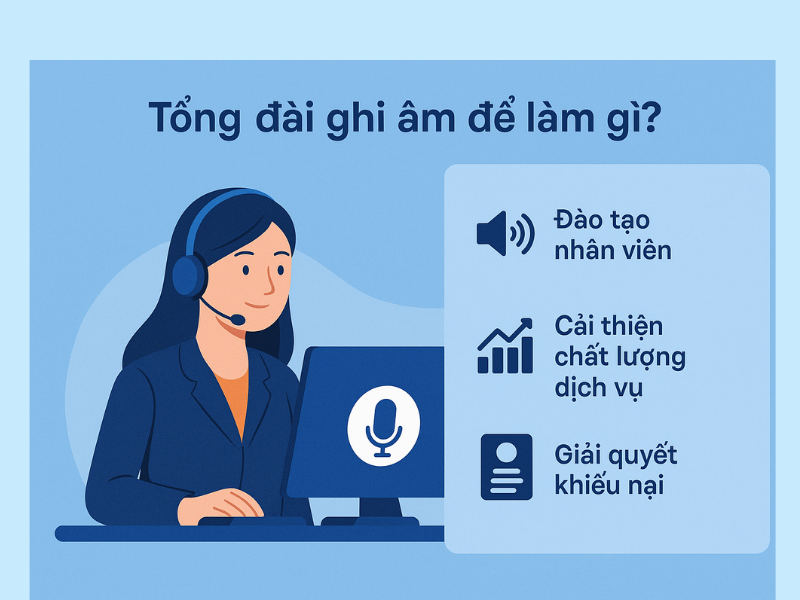 Tổng đài chăm sóc khách hàng có ghi âm cuộc gọi không?