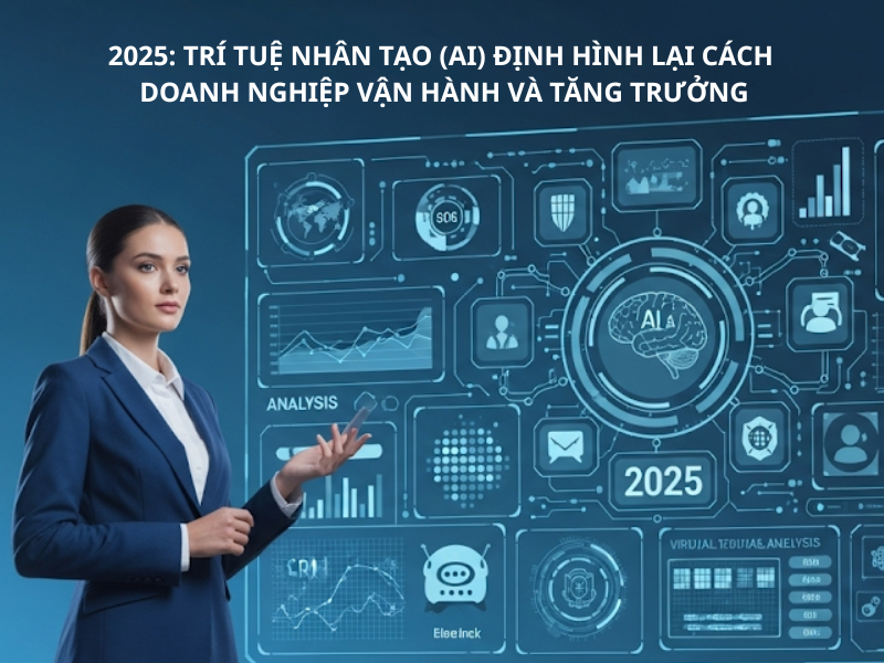2025: Trí tuệ nhân tạo (AI) định hình lại cách doanh nghiệp vận hành và tăng trưởng