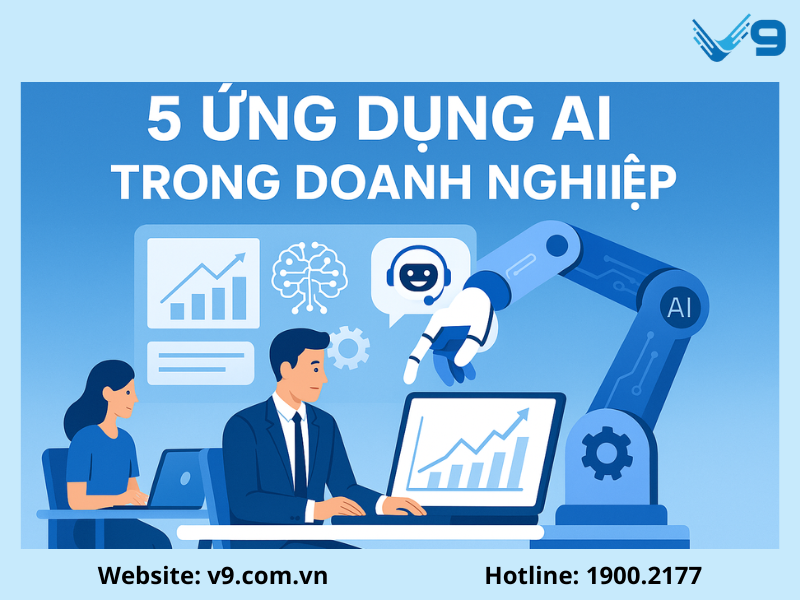 5 ứng dụng AI trong doanh nghiệp giúp tăng tốc hiệu quả