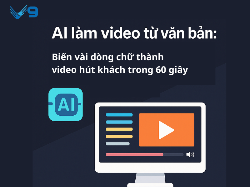 AI làm video từ văn bản: Biến vài dòng chữ thành video hút khách trong 60 giây