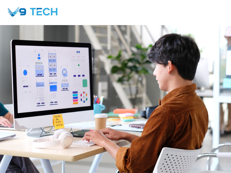 Dịch vụ thiết kế website theo yêu cầu của V9 Tech 