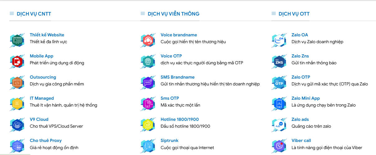 Các dịch vụ khác của V9 Tech