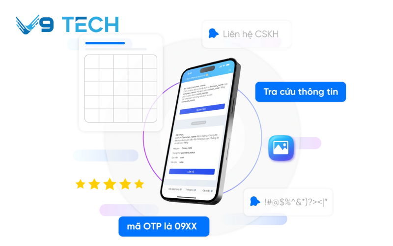 Dịch vụ OTP uy tín cho doanh nghiệp: SMS, Voice, Zalo OTP tại V9 Tech