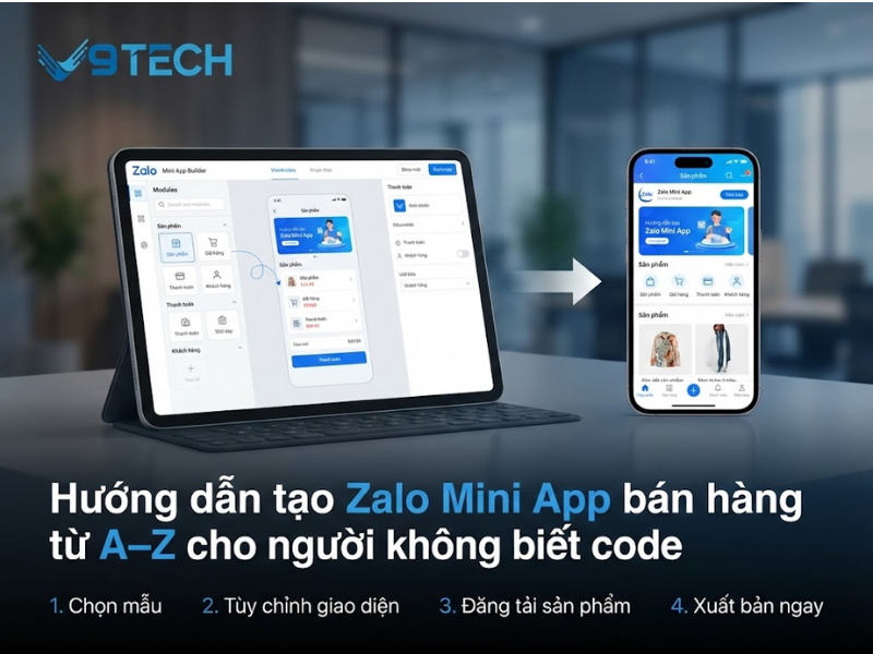 Hướng dẫn tạo Zalo Mini App bán hàng từ A–Z cho người không biết code