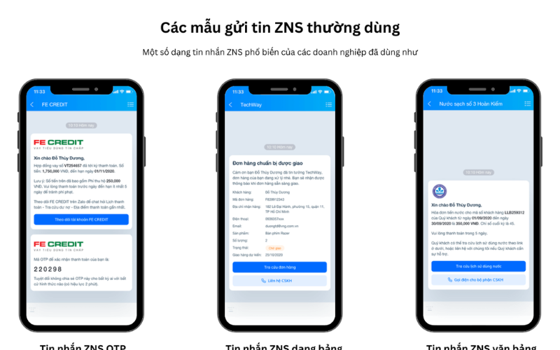 Hướng dẫn cách gửi tin nhắn ZNS chi tiết từ A- Z cho doanh nghiệp