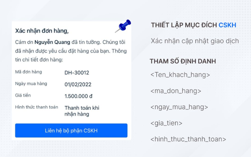 Cách gửi tin nhắn ZNS 