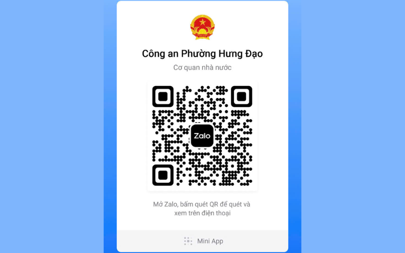 Vì sao nhiều địa phương triển khai Zalo Mini App cho công an phường? Lợi ích không thể bỏ qua 2 Zalo Mini App cho công an phường