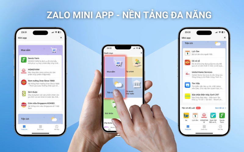 Zalo mini app cho xã