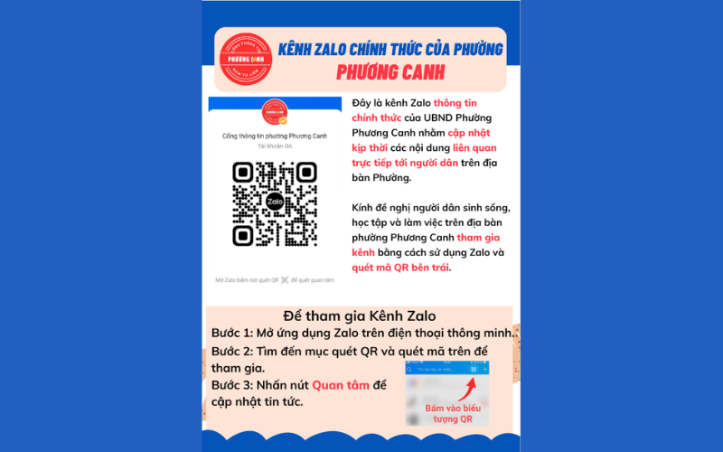 Zalo mini app cho xã