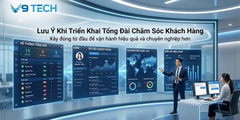 lưu ý khi triển khai tổng đài chăm sóc khách hàng