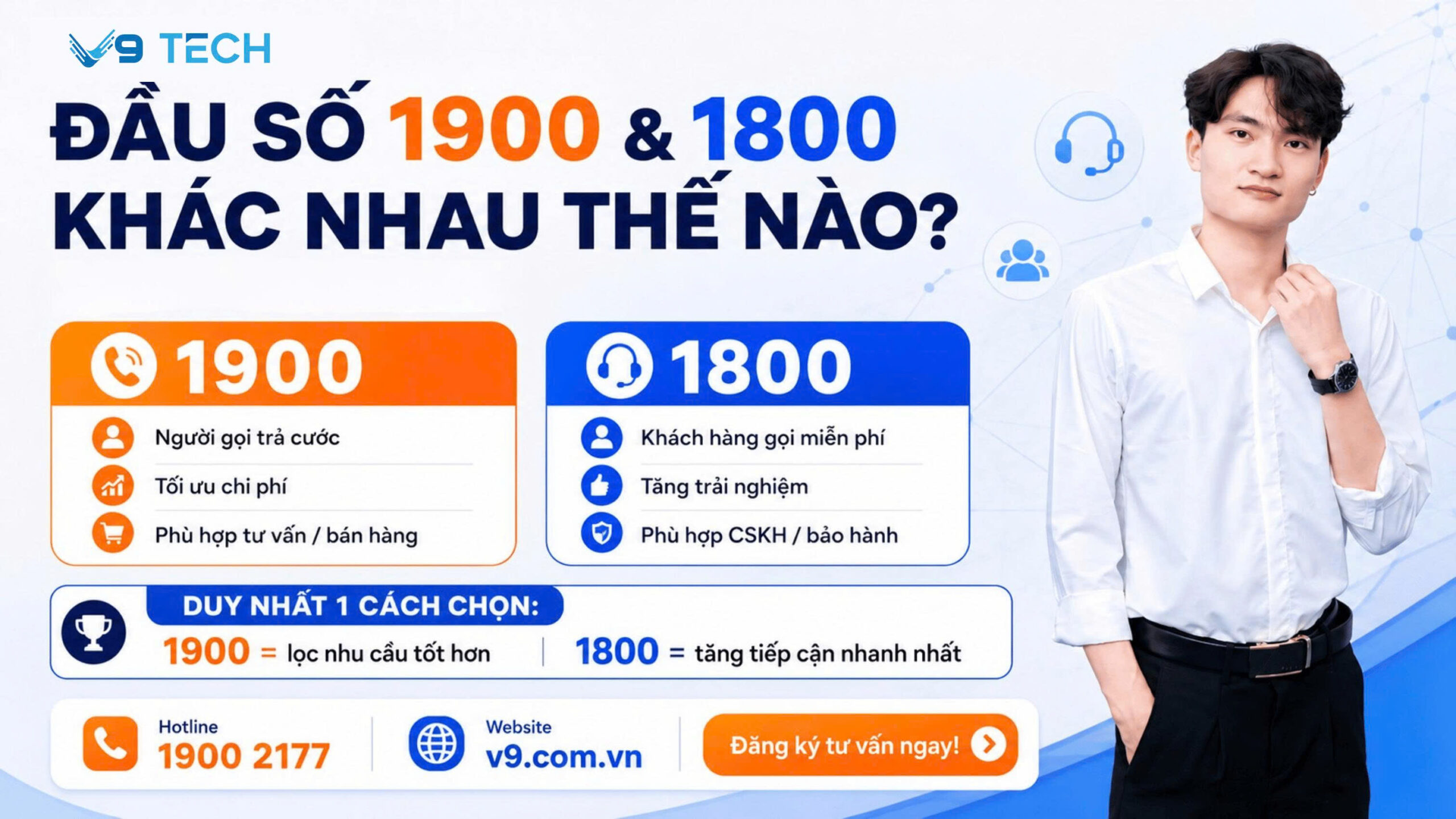 Đầu số 1800 và 1900 khác nhau như thế nào