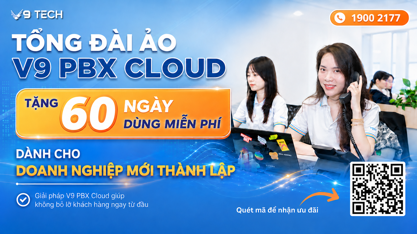 V9 PBX Cloud Tổng đài ảo dành cho doanh nghiệp mới tành lập