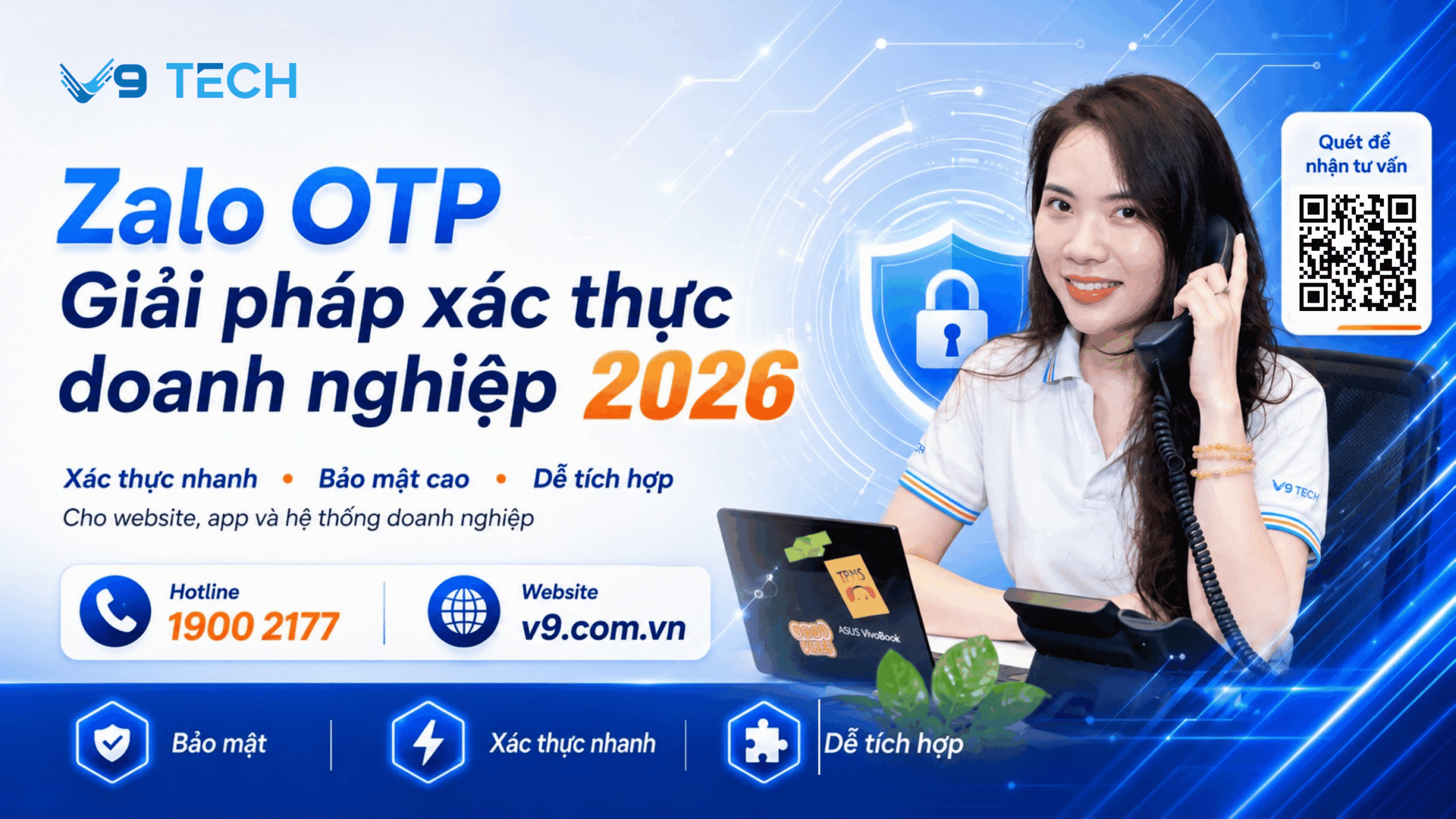 Giải pháp xác thực Zalo OTP cho doanh nghiệp 2026