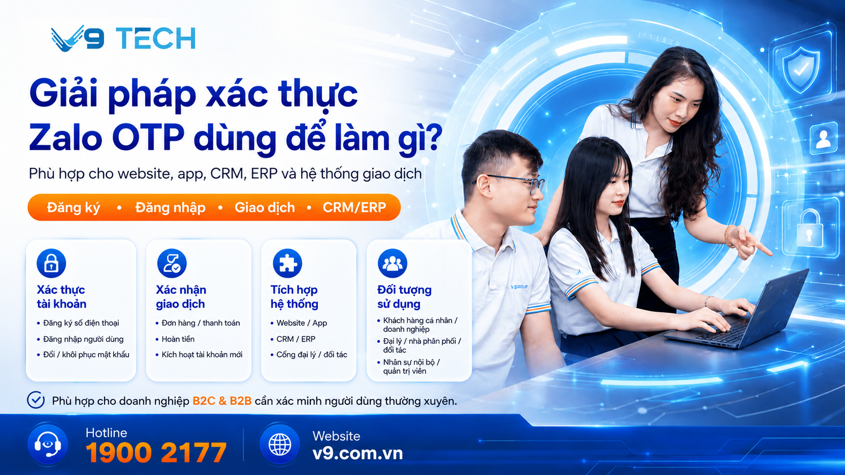 Giải pháp xác thực Zalo OTP dùng để làm gì