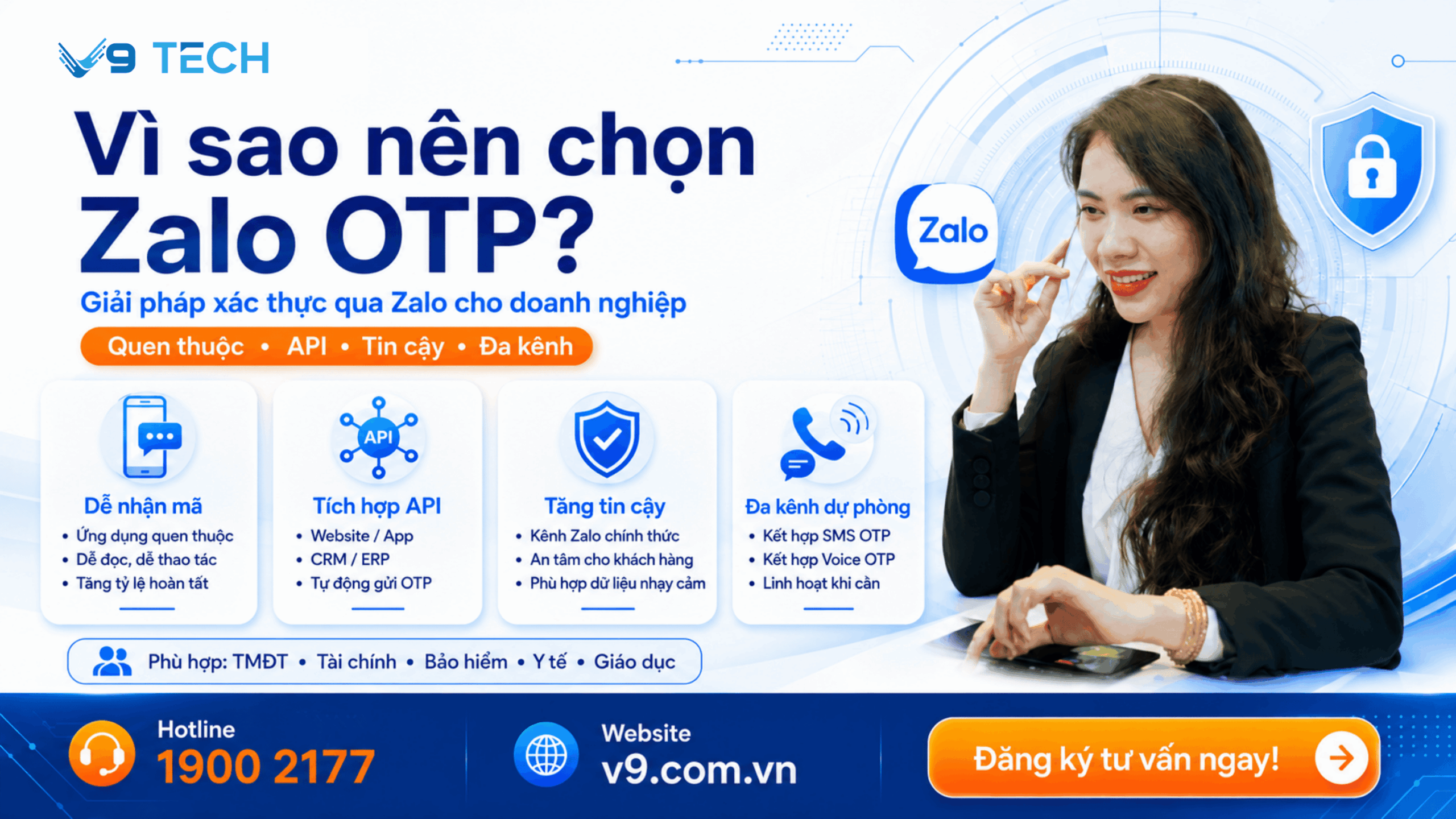 Vì sao nên chọn giải pháp xác thực zalo otp