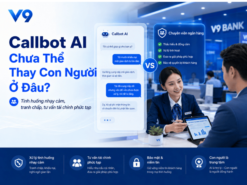 Callbot AI cho ngân hàng có thay thế hoàn toàn tổng đài viên không? 4 Callbot AI cho ngân hàng có thay thế hoàn toàn tổng đài viên không?