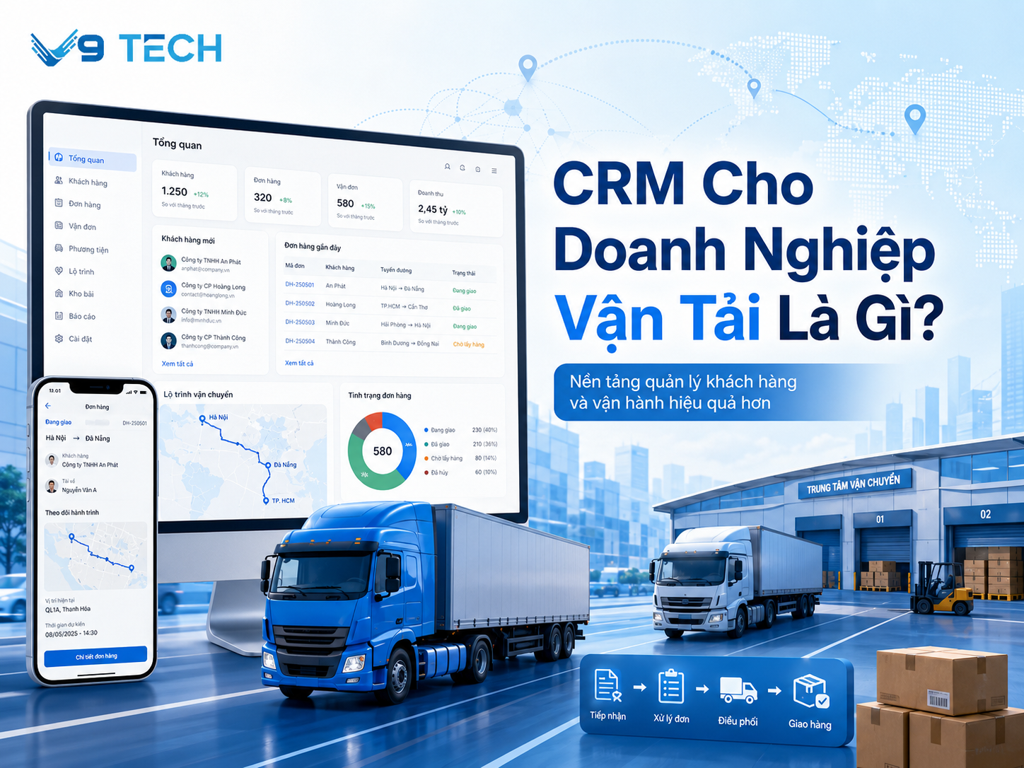 5 lợi ích nổi bật của CRM cho doanh nghiệp vận tải trong quản lý vận hành
