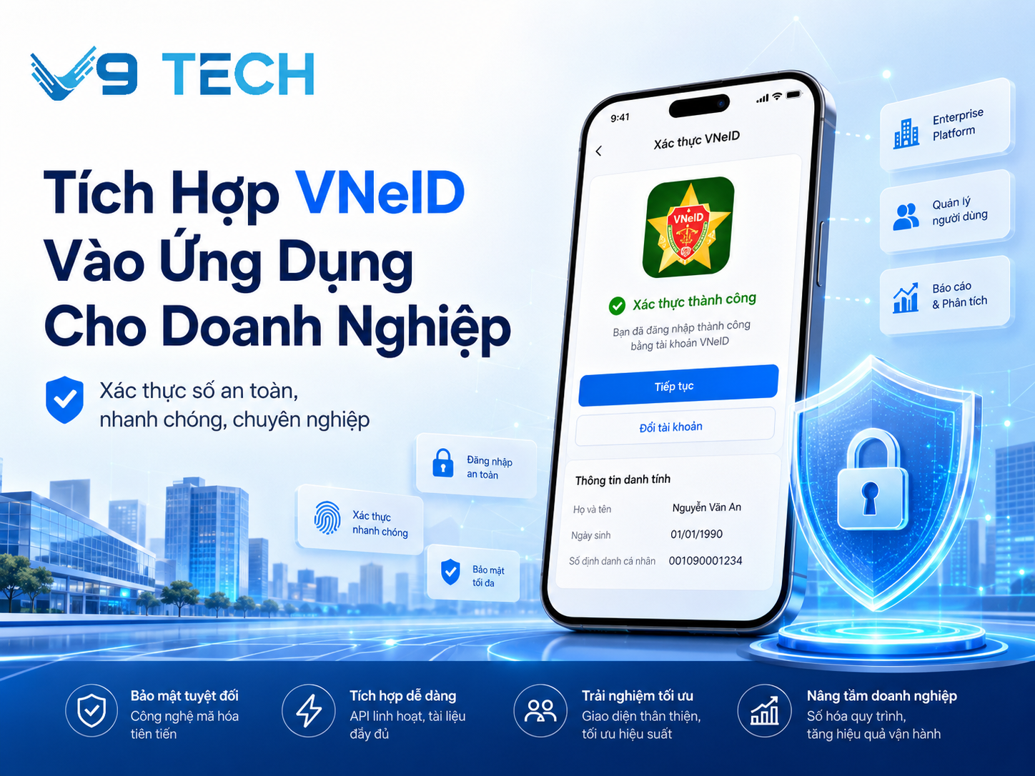 tich hop vneid vao ung dung cho doanh nghiep