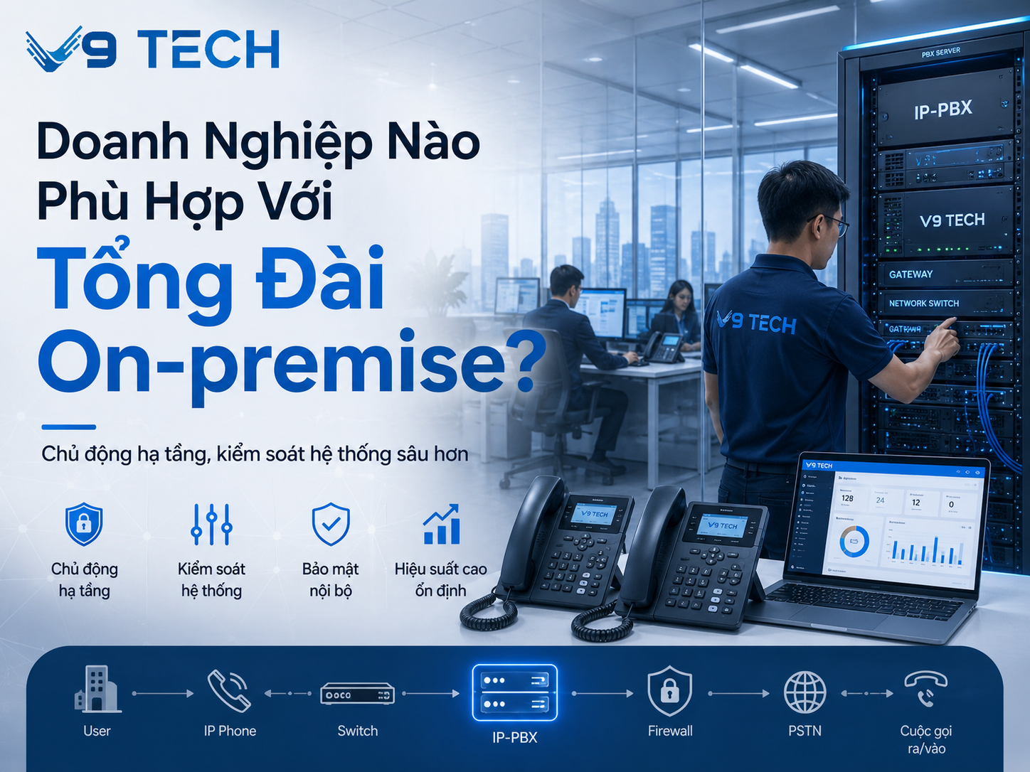 So sánh tổng đài Cloud và On-premise: đâu là lựa chọn phù hợp cho doanh nghiệp? 5 tong dai cloud va on premise3