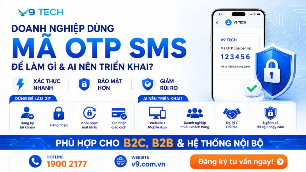 Dùng mã otp sms để làm gì & ai nên triển khai