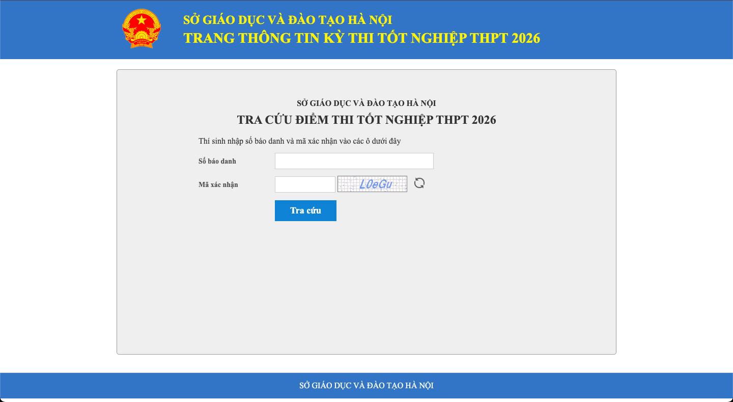 Hướng dẫn tra cứu điểm thi lớp 10 Hà Nội năm 2026 2 Hướng dẫn tra cứu điểm thi lớp 10 Hà Nội 2026