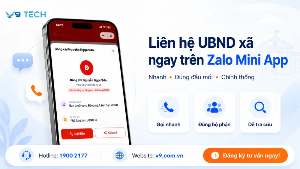 Liên hệ UBND xã nhanh chóng qua Công dân số trên Zalo Mini App 2026 7 Liên hệ UBND xã 3