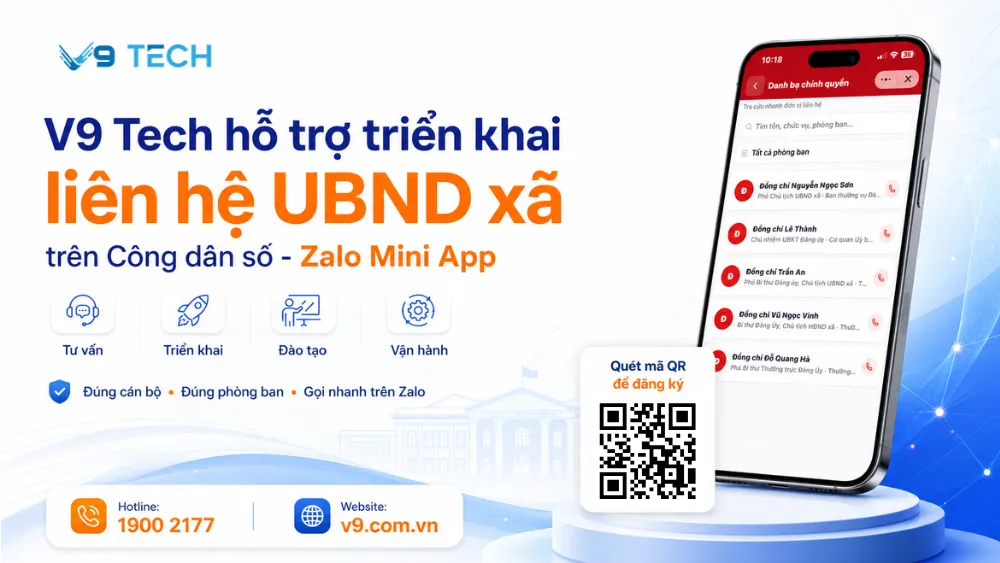 Liên hệ UBND xã nhanh chóng qua Công dân số trên Zalo Mini App 2026 13 Liên hệ UBND xã 7