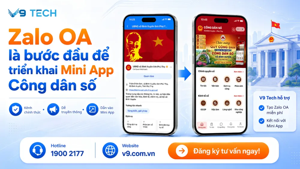 Miễn phí Zalo OA cho xã phường triển khai Zalo Mini App 2026 4 Miễn phí Zalo OA cho xã phường 1