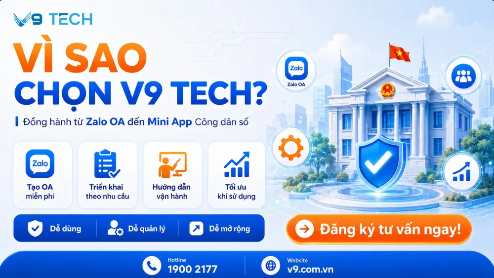 Miễn phí Zalo OA cho xã phường triển khai Zalo Mini App 2026 15 Miễn phí Zalo OA cho xã phường 7