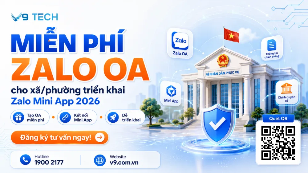 Miễn phí Zalo OA cho xã phường triển khai Zalo Mini App 2026 1 Miễn phí Zalo OA cho xã phường