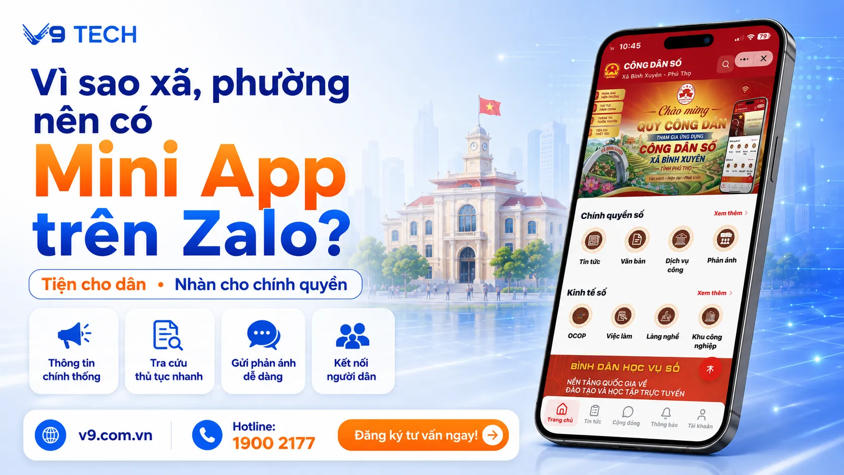 Mini App cấp xã phường trên Zalo là gì 2026? 2 Mini App cấp xã phường trên Zalo