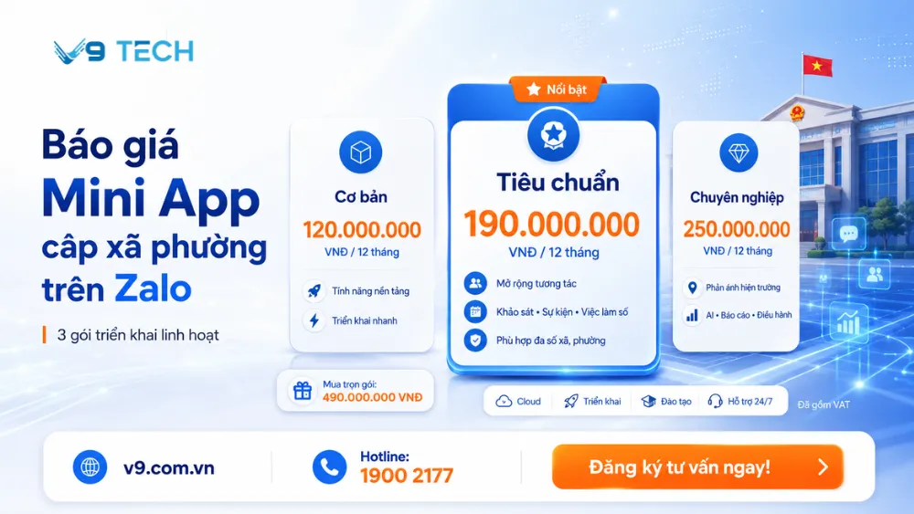 Mini App cấp xã phường trên Zalo là gì 2026? 6 Mini app cấp xã phường trên zalo 3