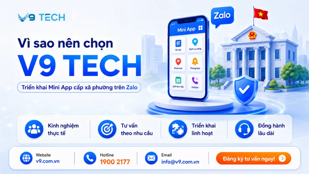 Mini App cấp xã phường trên Zalo là gì 2026? 8 Mini app cấp xã phường trên zalo 5