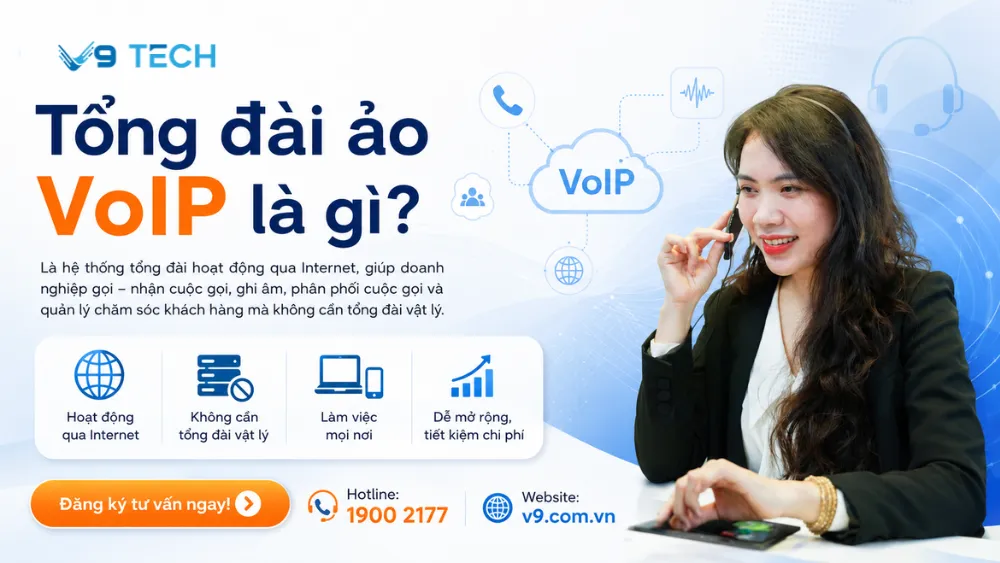 Tổng đài ảo VoIP là gì và cách triển khai như thế nào 2026? 2 Tổng đài ảo VoIP 1