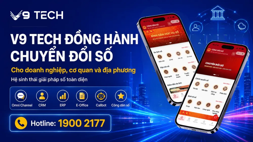 V9 Tech đồng hành cùng doanh nghiệp, cơ quan và địa phương trong chuyển đổi số