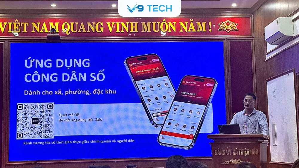 V9 Tech đồng hành cùng UBND các xã Thiệu Hóa, Thiệu Toán, Thiệu Trung thúc đẩy chuyển đổi số cấp xã