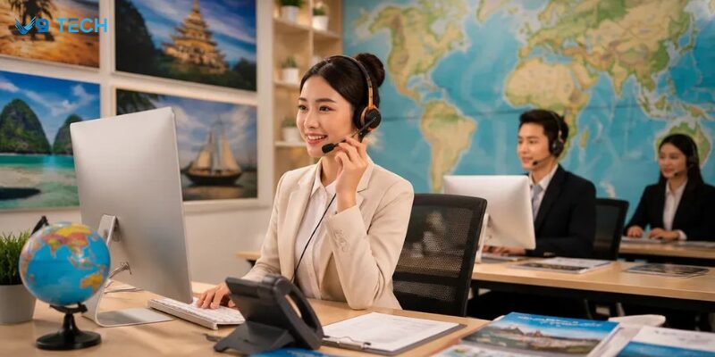 Tổng đài  cho công ty du lịch: Linh hoạt tư vấn mọi lúc, mọi nơi