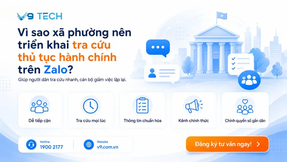 tra cứu thủ tục hành chính trên Zalo 2
