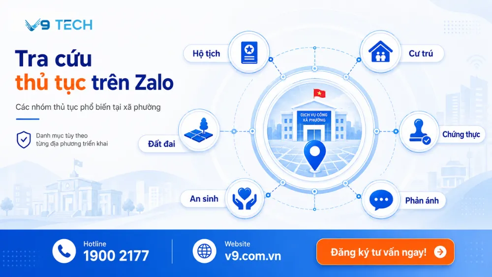 tra cứu thủ tục hành chính trên Zalo 3