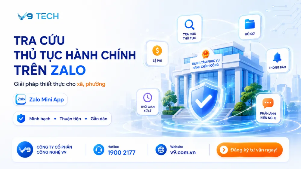 tra cứu thủ tục hành chính trên Zalo 9