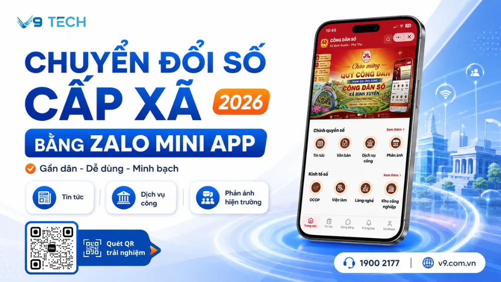 Chuyển đổi số cấp xã bằng Zalo Mini App 2026 1 chuyển đổi số cấp xã