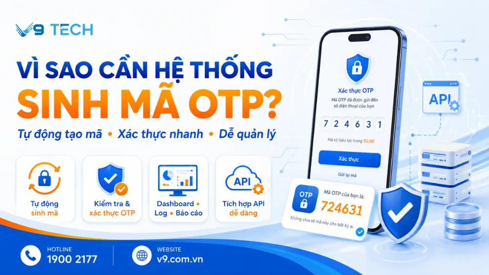 Dịch vụ sinh mã OTP và quản lý mã OTP cho doanh nghiệp 2026 5 dịch vụ sinh mã otp 2
