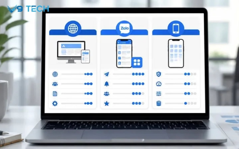 đơn vị làm zalo mini app cho chính quyền 