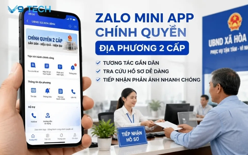 Zalo Mini App chính quyền địa phương 2 cấp vận hành 2026