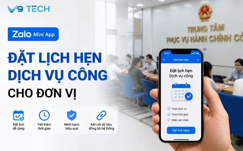 Zalo Mini App đặt lịch hẹn dịch vụ công: Giải pháp giảm thời gian chờ 2 zalo mini app đặt lịch hẹn dịch vụ công