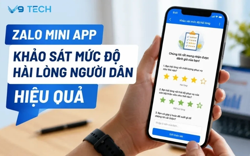 Zalo Mini App khảo sát mức độ hài lòng người dân: Giải pháp đo lường chất lượng phục vụ 1 zalo mini app khảo sát mức độ hài lòng người dân