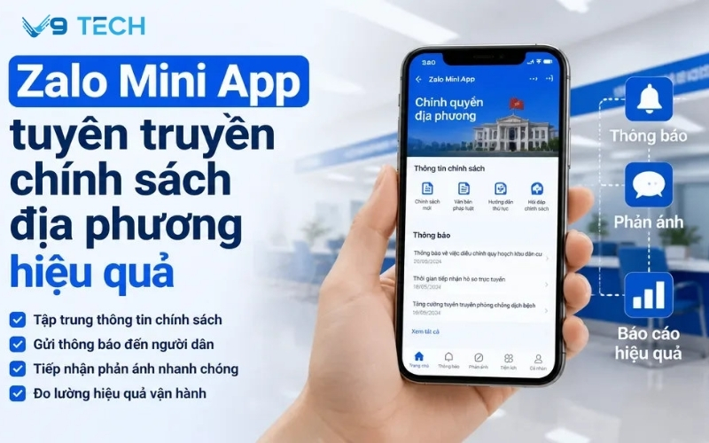 Zalo Mini App tuyên truyền chính sách địa phương hiệu quả