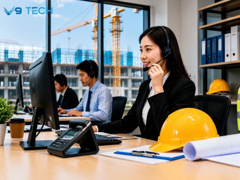 tổng đài cho công ty xây dựng